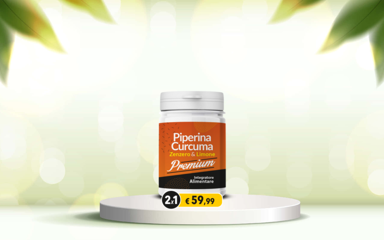 Scopri piperina e curcuma premium: detox naturale per intestino e metabolismo attivo