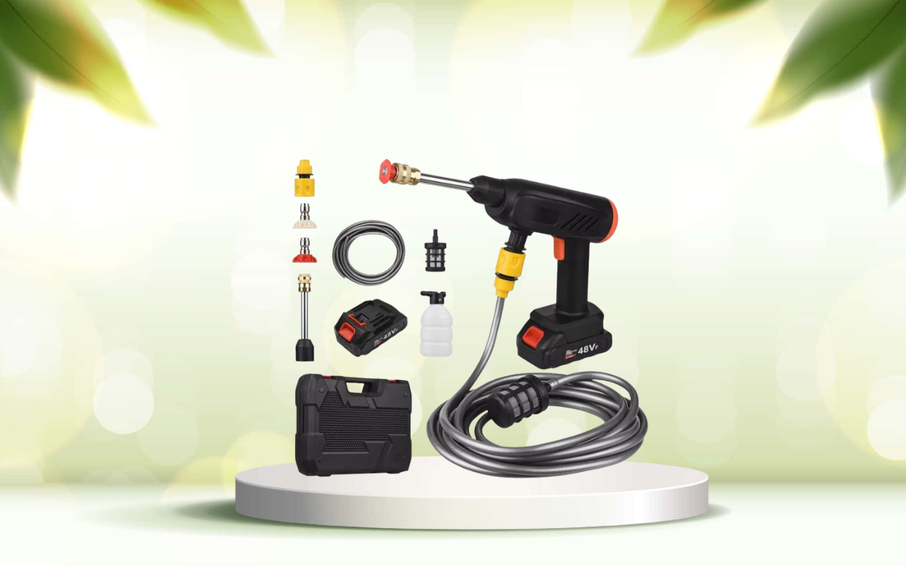 Scopri la pistola idropulitrice portatile: risultati professionali ovunque pulisci